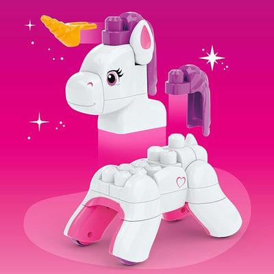 Mega Bloks 3 In 1 Build And Enchant Unicorn Construction Set