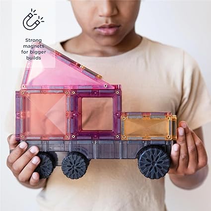 Connetix Magnetic Tiles Pastel Transport Pack 50pc