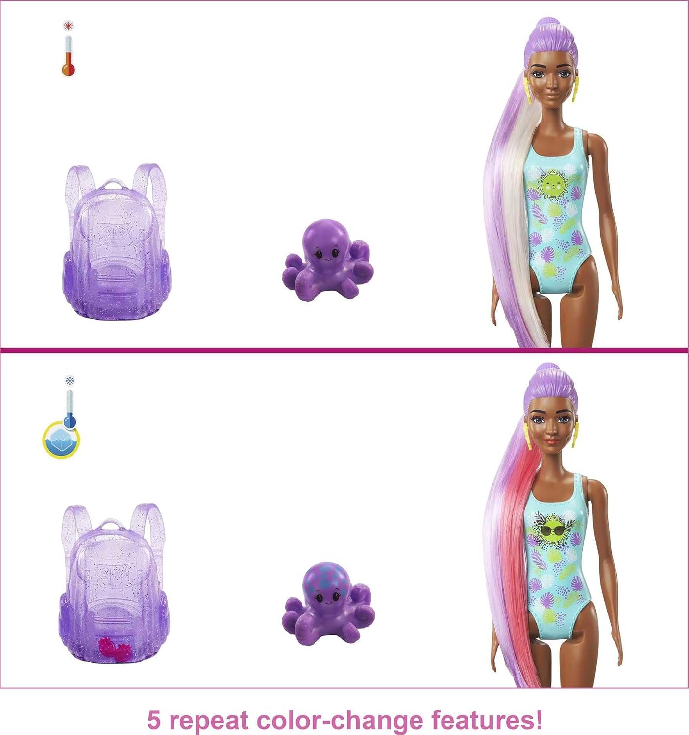 Barbie Colour Reveal Strawberry Scent Surprises Doll