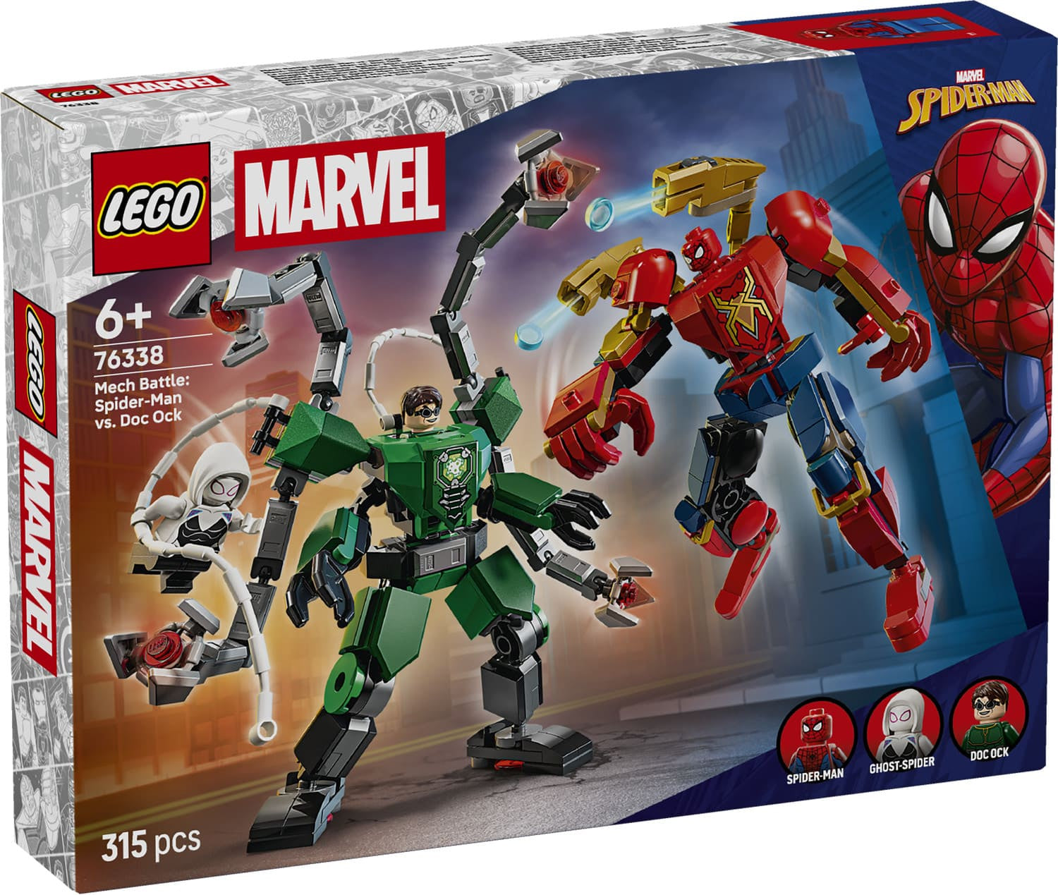 Lego Marvel 76338 Mech Battle SpiderMan vs Doc Ock