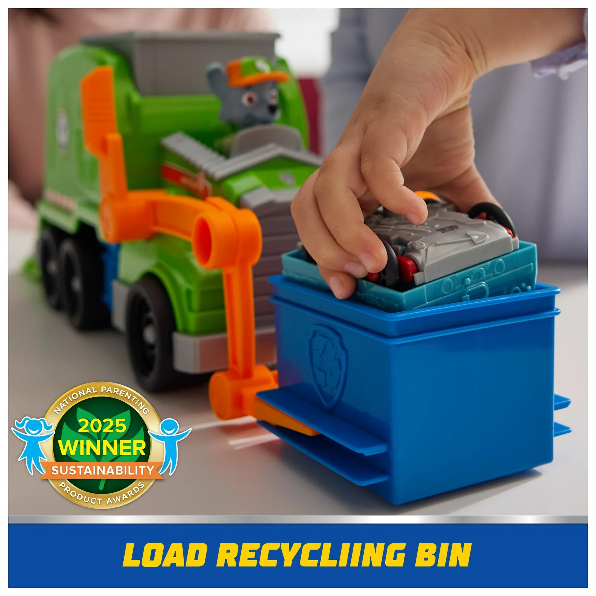 Paw Patrol Rocky's Crush n" Roll Recycling Truck