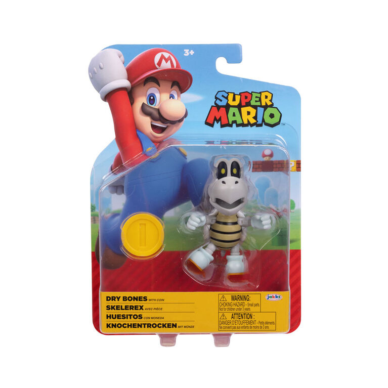 Super Mario 4" Figure Dry Bones