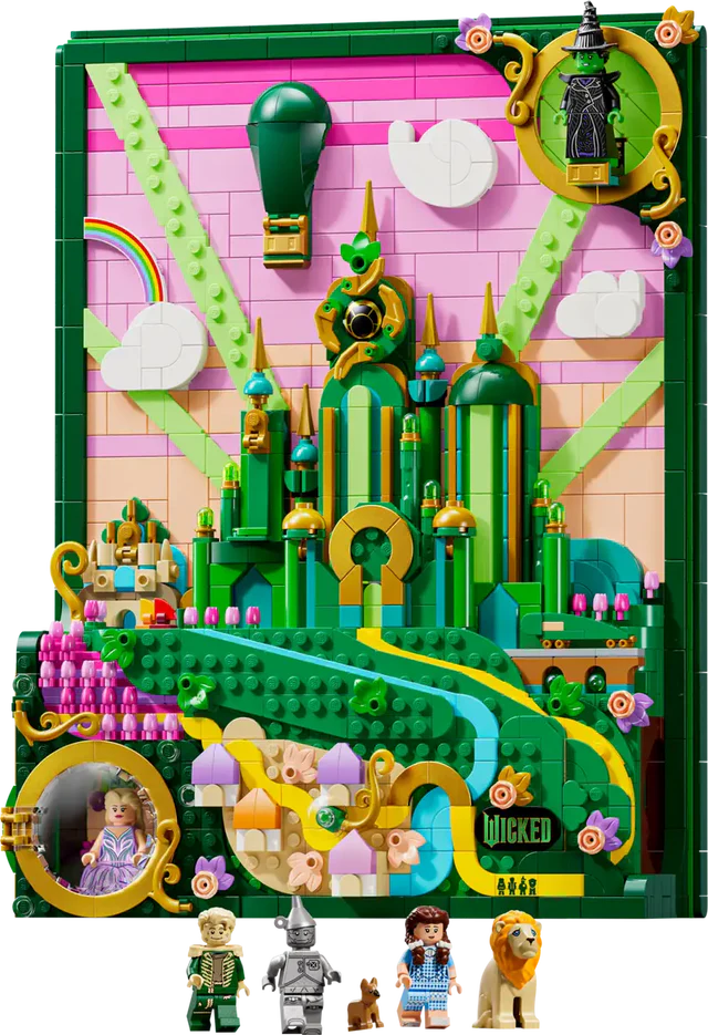 Lego Wicked 75685 Emerald City Wall Art Set For Adults
