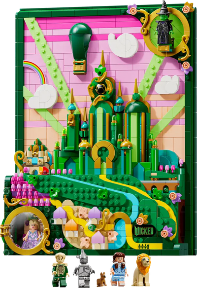 Lego Wicked 75685 Emerald City Wall Art Set For Adults