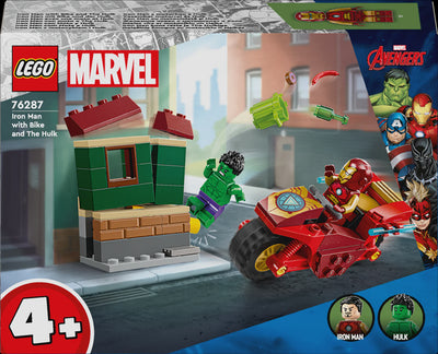 Lego Marvel 76287 Iron Man With Bike And The Hulk