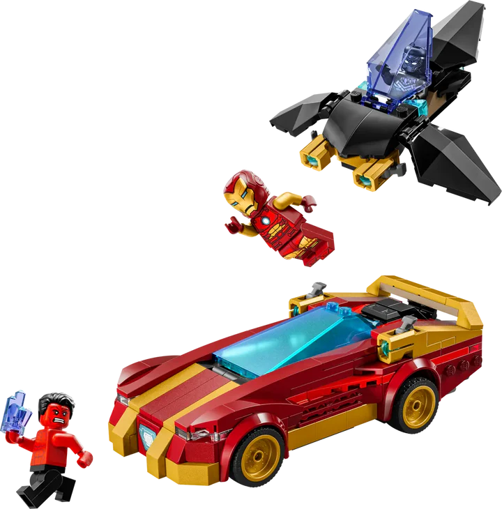 Lego Marvel 76310 Iron Man Car And Black Panther vs Red Hulk