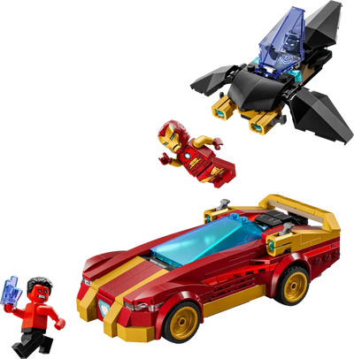 Lego Marvel 76310 Iron Man Car And Black Panther vs Red Hulk