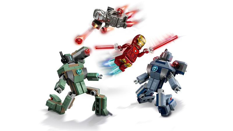 Lego Marvel 76320 Iron Man And War Machine vs Hammer Drones
