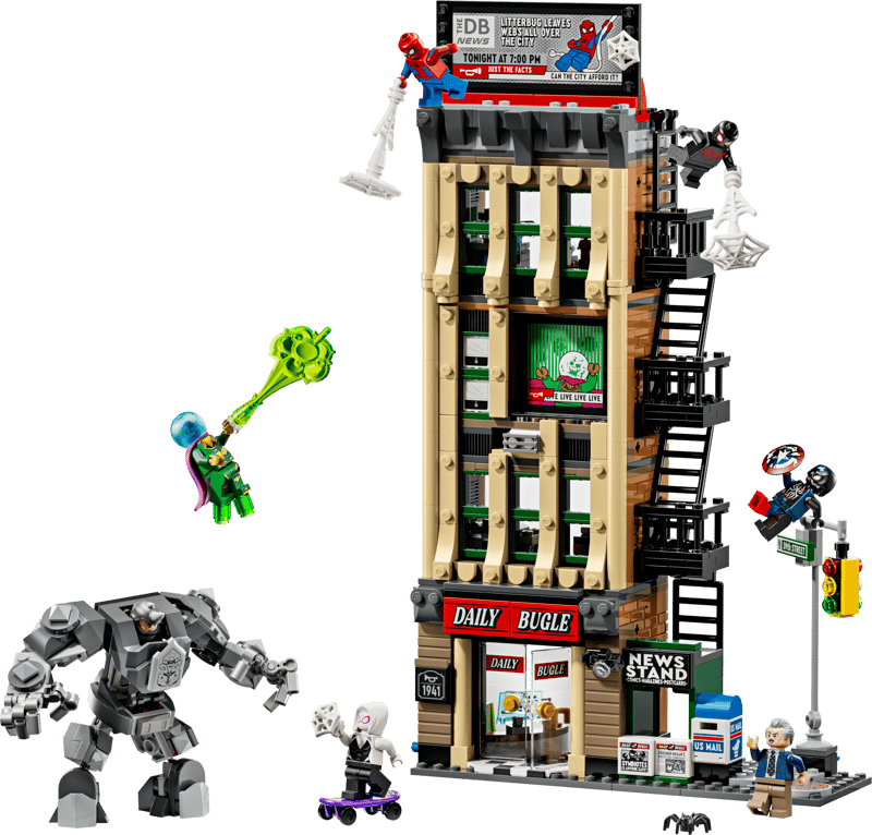 Lego Marvel 76342 SpiderMan vs Mysterio The Daily Bugle