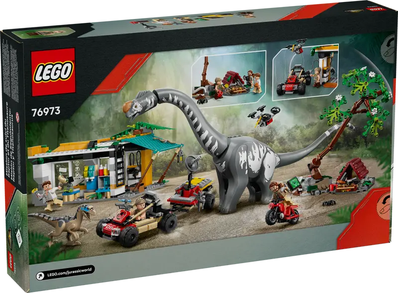 Lego Jurassic World 76973 Raptor And Titanosaurus Tracking Mission