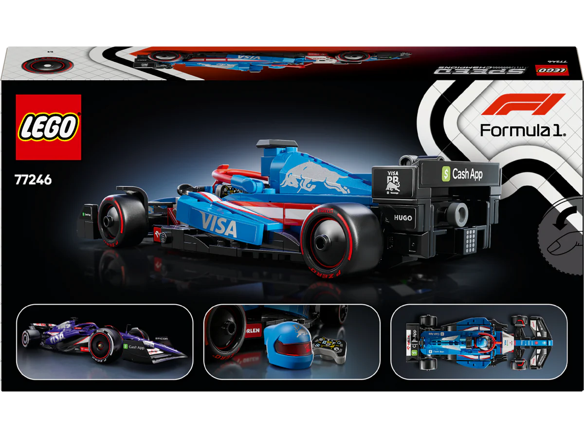 Lego Speed Champions 77246 Visa Cash App RB VCARB 01 F1 Racing Bulls Race Car Set