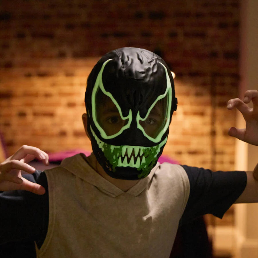 SpiderMan Venom Versus Glow In The Dark Feature Mask With Sounds And Phrases