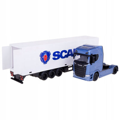 Burago Scania Hauler Truck With Trailer 1:43