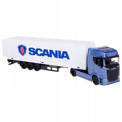 Burago Scania Hauler Truck With Trailer 1:43