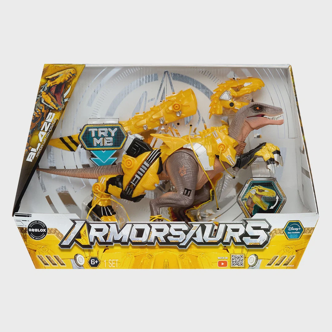 Armorsaurs Armour Up Raptor Dinosaur Action Figure Blaze