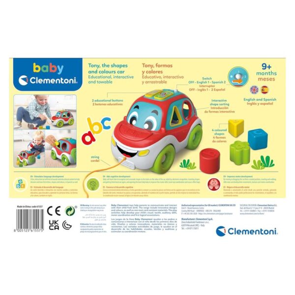 Clementoni Car Shape Sorter With Sounds