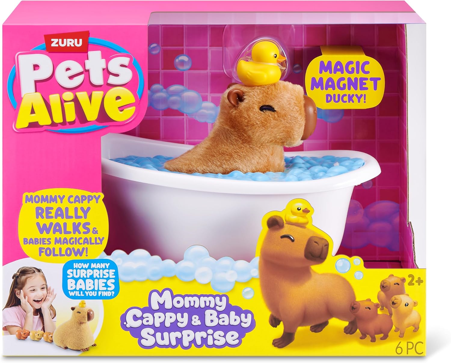 Pets Alive Mommy Capybara And Baby Surprise
