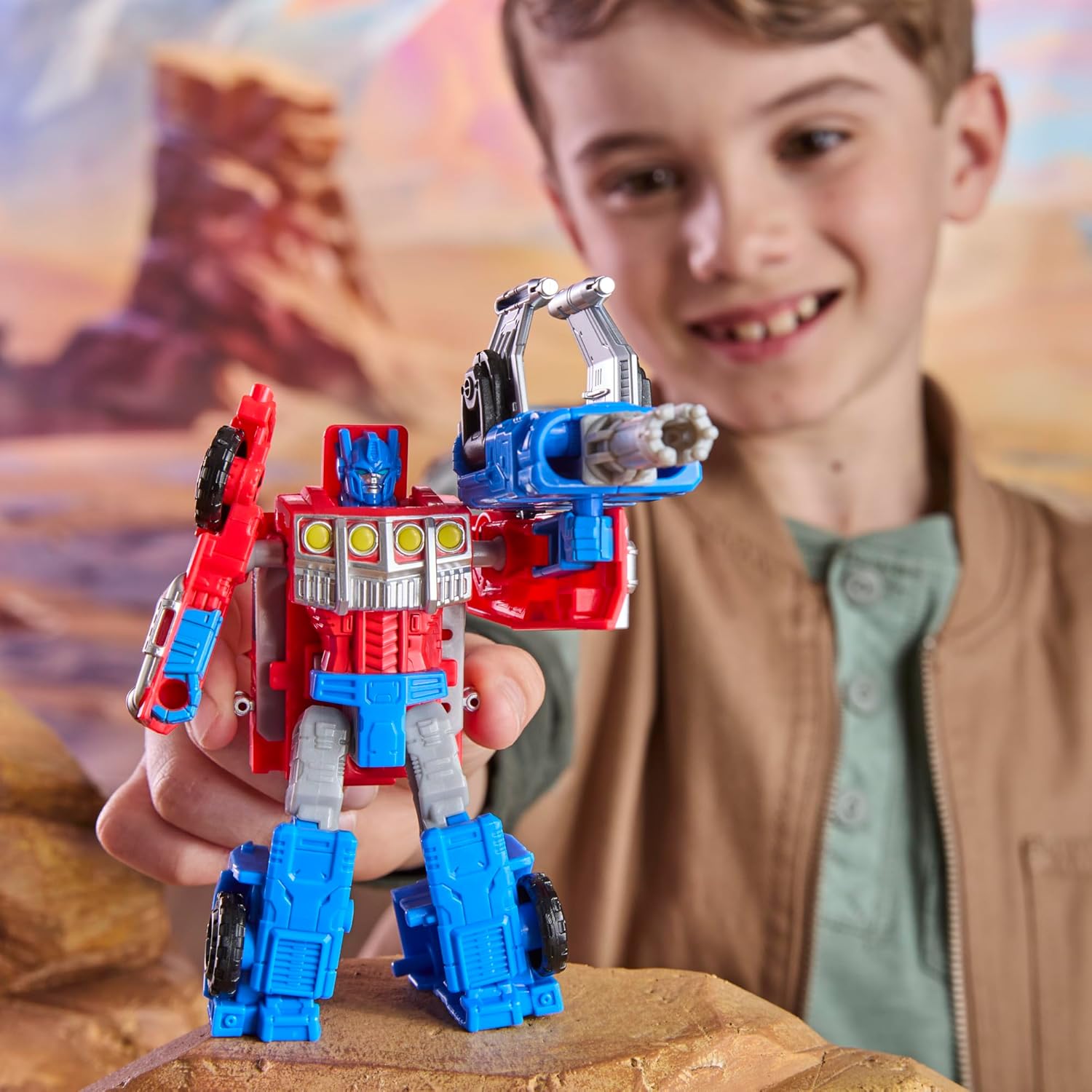 Transformers Cyber World Armour Up Optimus Prime