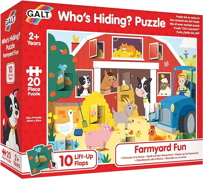 Galt Who's Hiding Jigsaw Puzzle Farmyard Fun