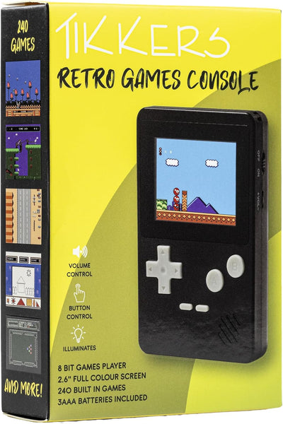 Tikkeers Hand Held Retro Computer Games Console With 240 Games
