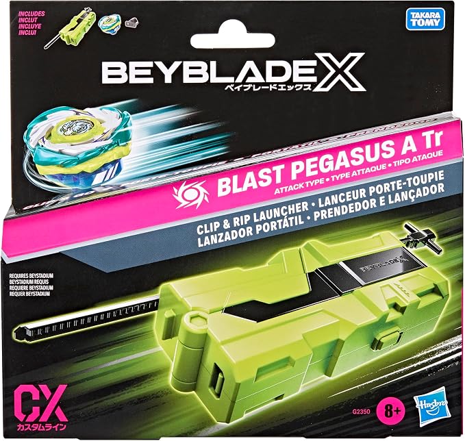 Beyblade Blast Pegasus Clip And Rip Launcher