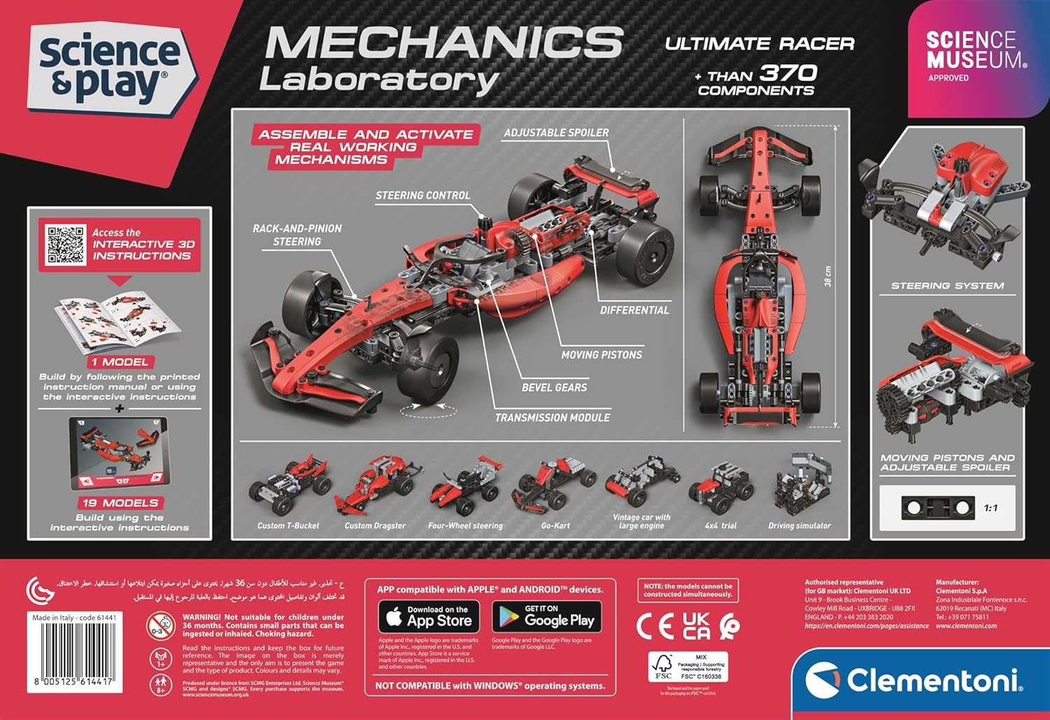 Mechanics Laboratory Ultimate Racer Formula 1 Racing Car Construction Set