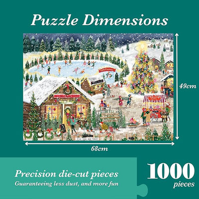Jumbo Winter Village 1000pc Christmas Jigsaw Puzzle