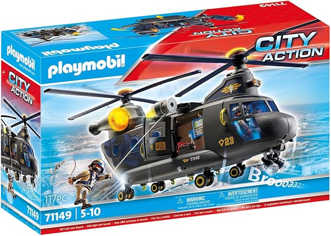 Playmobil 71149 Tactical Unit Twin Propellor Helicopter