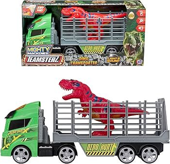 Teamsterz Mighty Machines Light And Sound Dinosaur Transporter