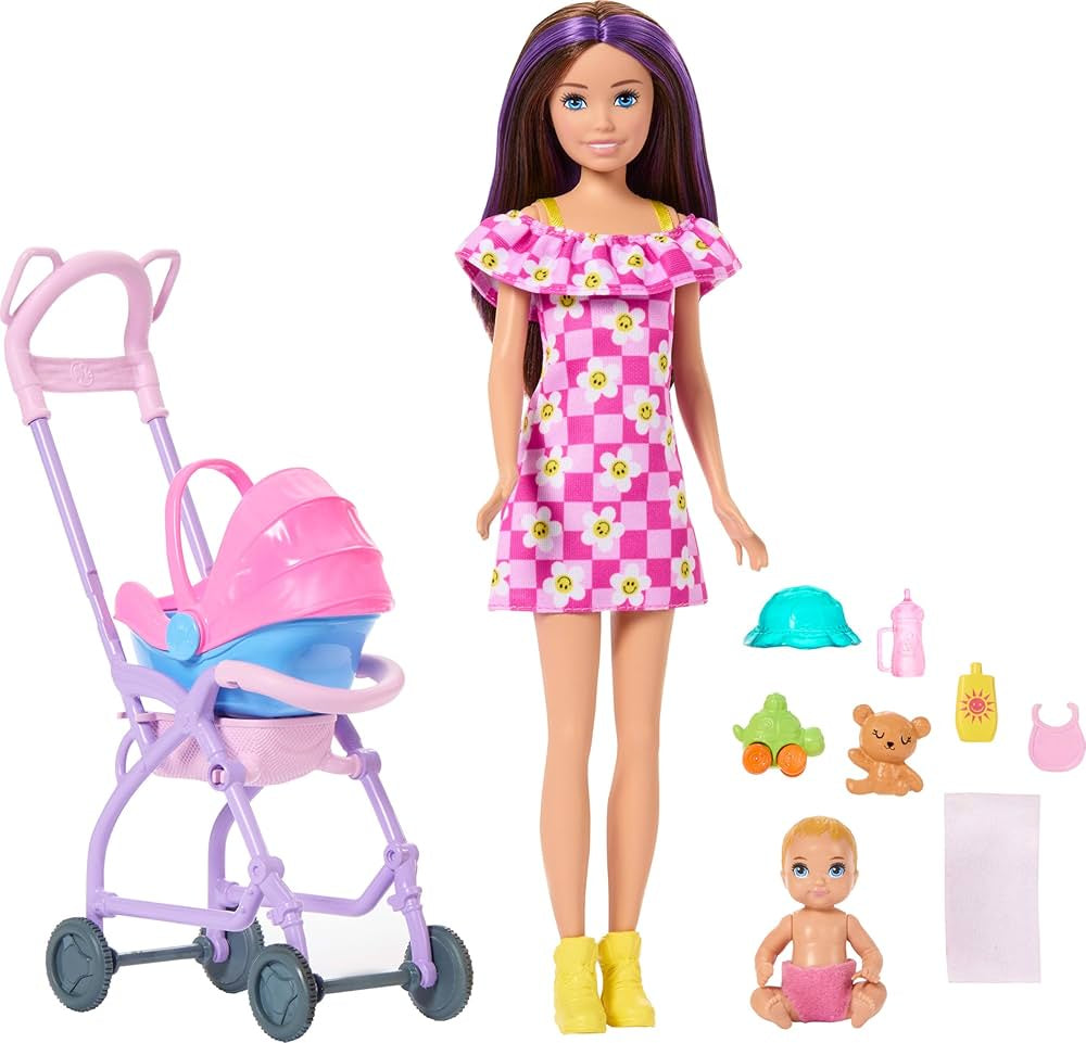 Barbie Babysitters Inc Out And About Doll And Accessories
