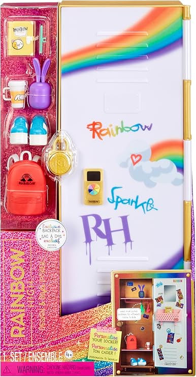 Rainbow High Design And Shine Locker Playset