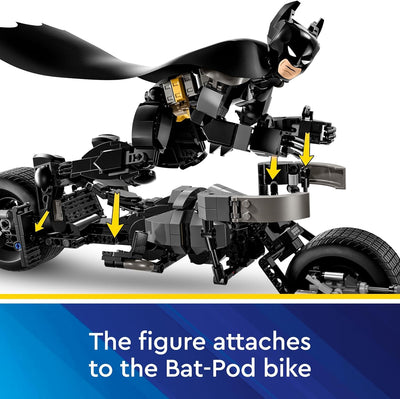 Lego DC 76273 Batman Construction Figure And Bat Pod Bike Set