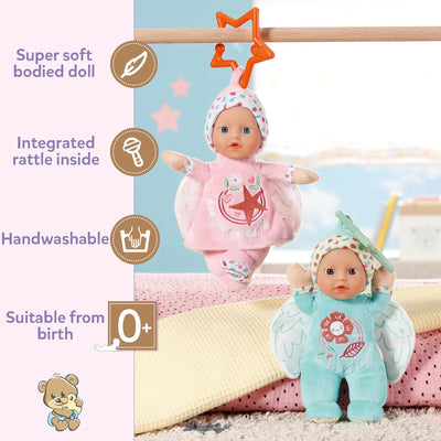 Baby Born Angel For Babies Doll / Soft Toy 18cm Pink