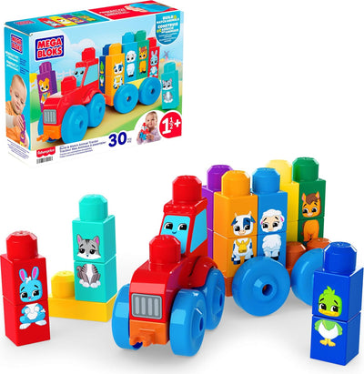 Mega Bloks Build And Match Animal Tractor