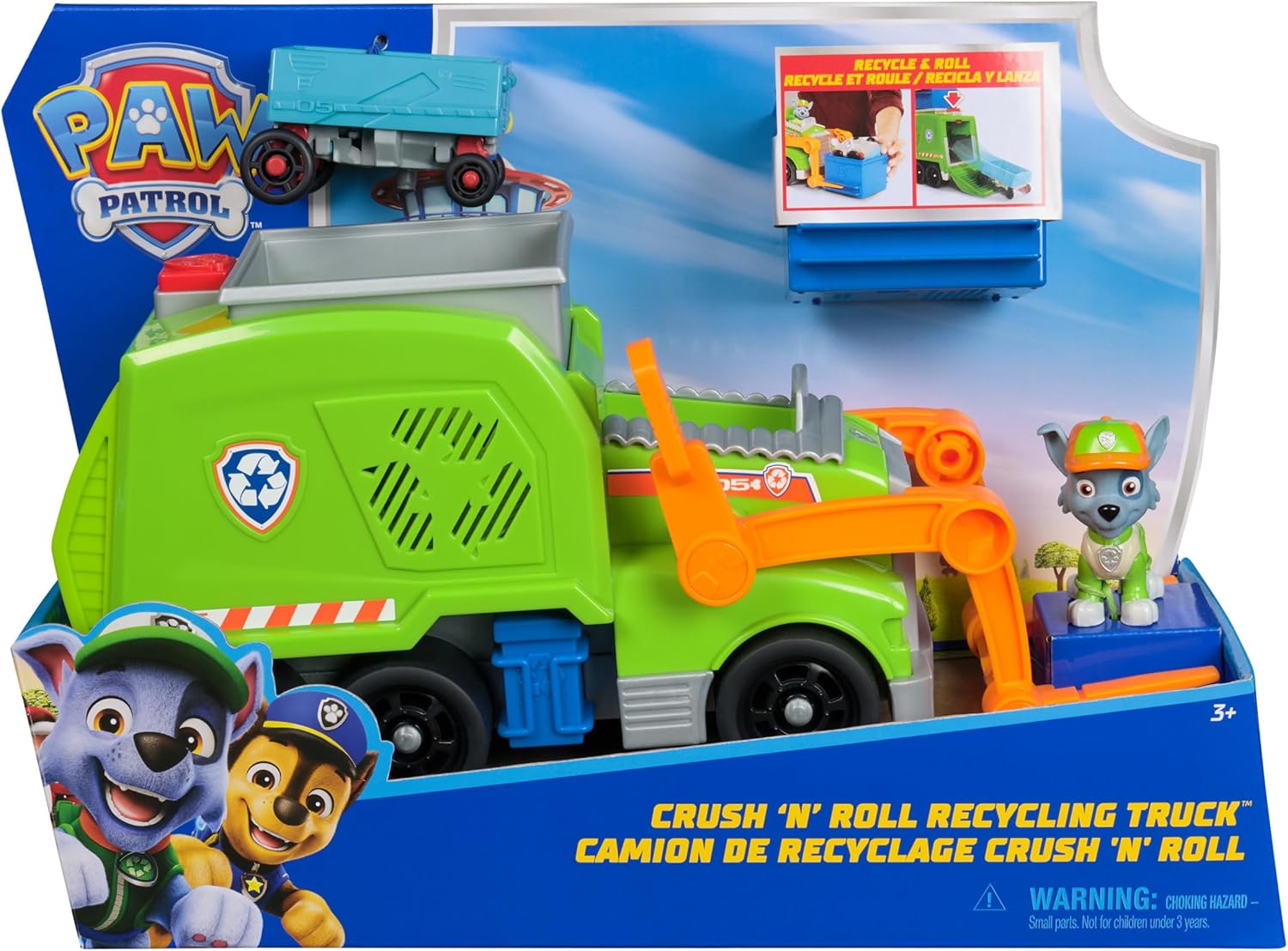 Paw Patrol Rocky's Crush n" Roll Recycling Truck