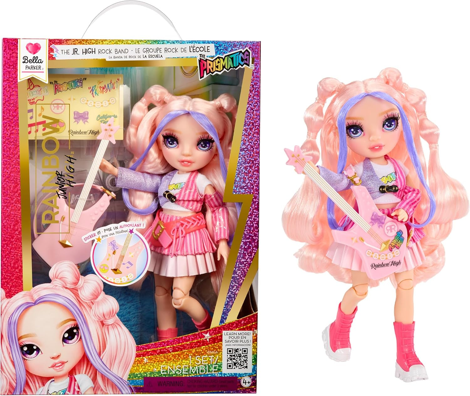 Rainbow High Jr High Rockband Doll Bella Parker