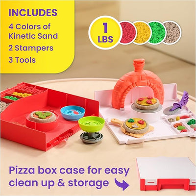 Kinetic Sand Squish Pizza Rising Pizza Playset