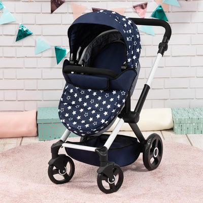 Bayer XEO Dolls Pram / Travel System White Stars