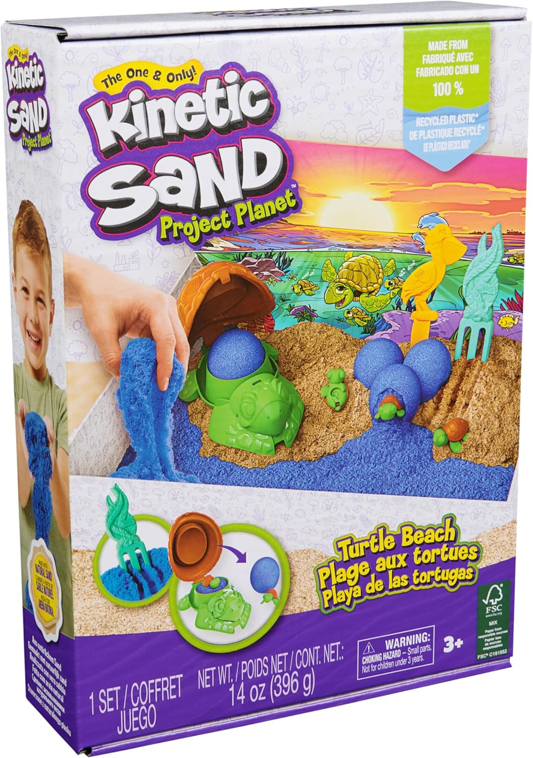 Kinetic Sand Turtle Beach Playset 