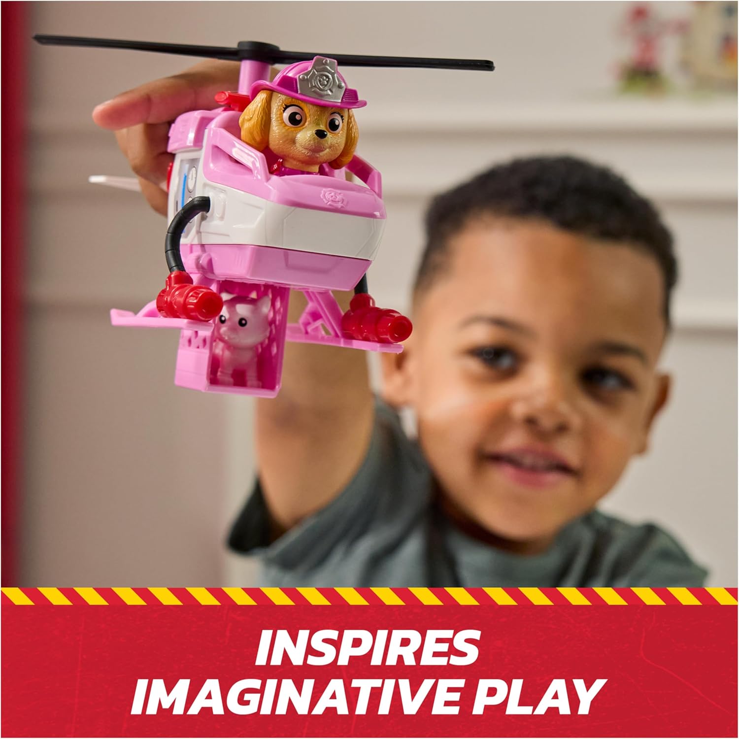 Paw Patrol Fire Rescue Vehicle Skye With Fire Rescue Chopper