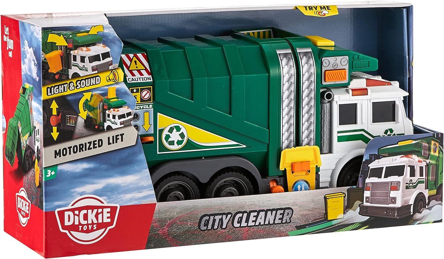 Dickie City Cleaner Garbage / Rubbish Truck With Light And Sound