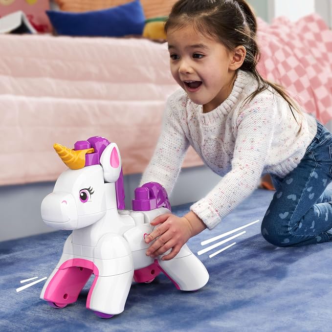 Mega Bloks 3 In 1 Build And Enchant Unicorn Construction Set