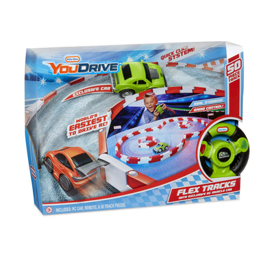 Little Tikes Flex Tracks Remote Control Car And Flexible Track Green