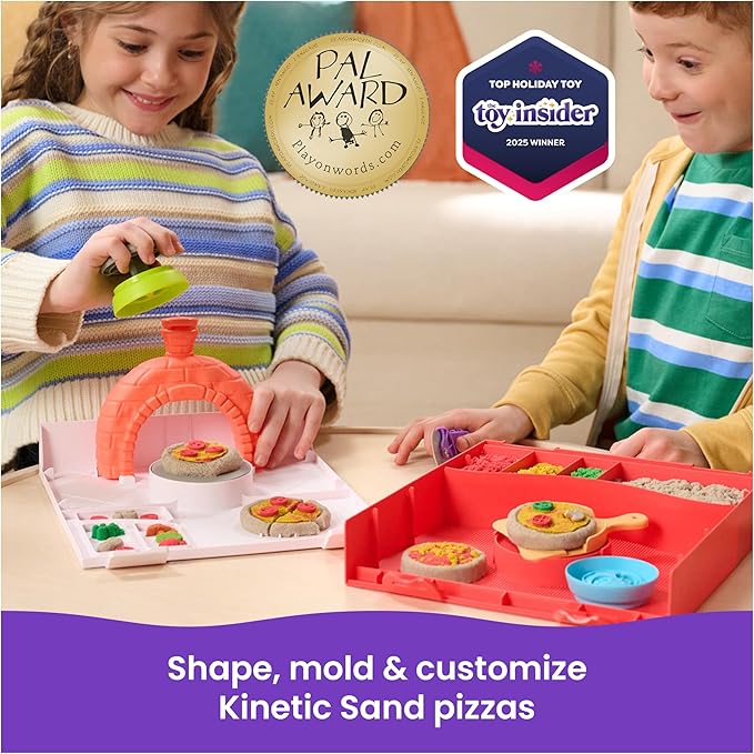 Kinetic Sand Squish Pizza Rising Pizza Playset
