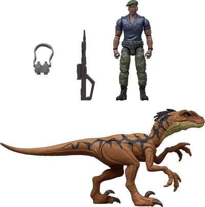 Jurassic World Velociraptor Dinosaur With Duncan Kincaid Figure