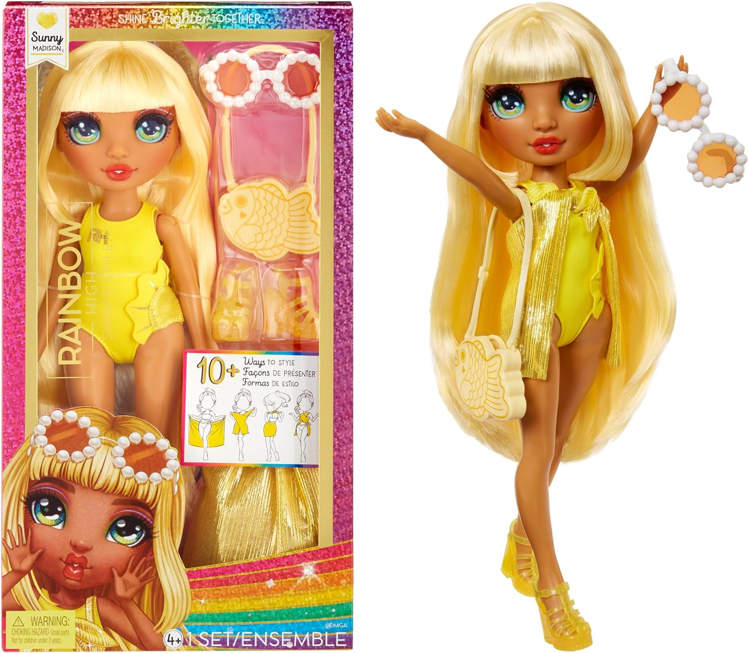 Rainbow High Swim And Style Doll Sunny Madison