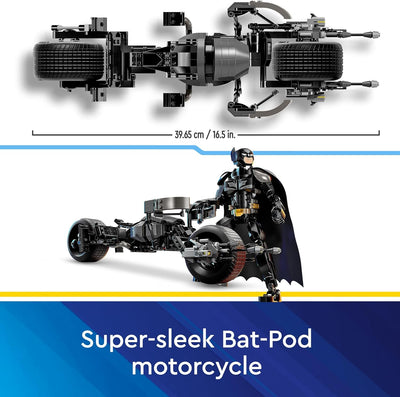 Lego DC 76273 Batman Construction Figure And Bat Pod Bike Set