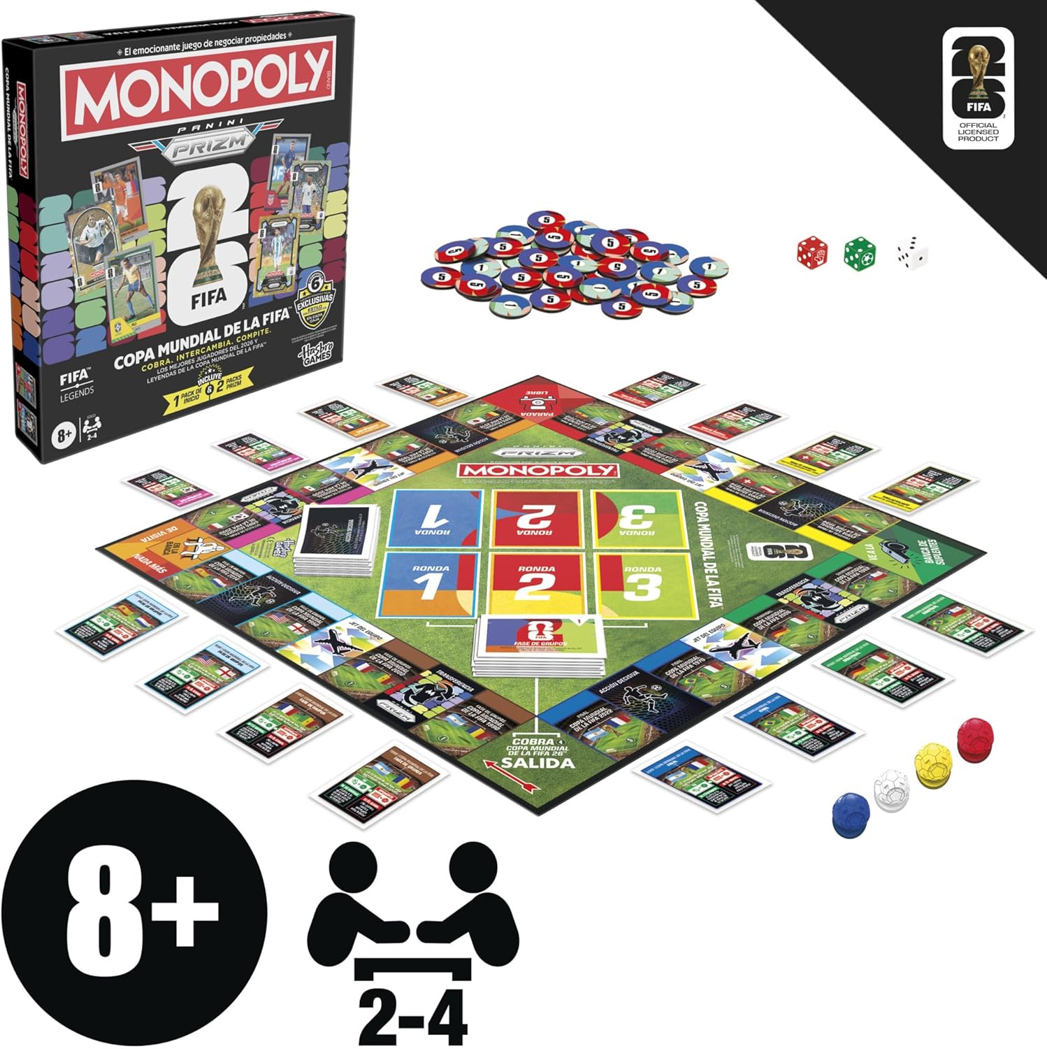 Monopoly Panini Prizm FIFA World Cup Edition Board Game
