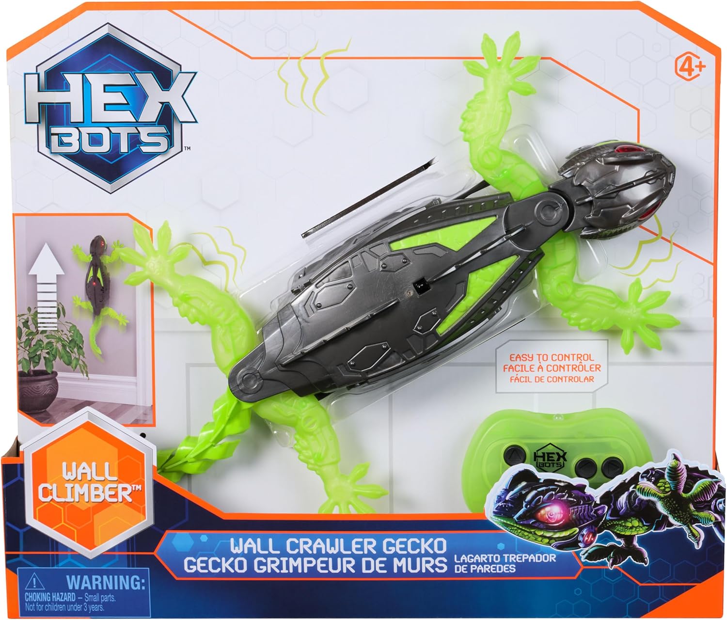 HEXBUG HEXBOT Remote Control Wall Crawler Gecko