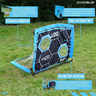 Precision Play 2 In 1 Pop Up Target Goal 4' x 3'